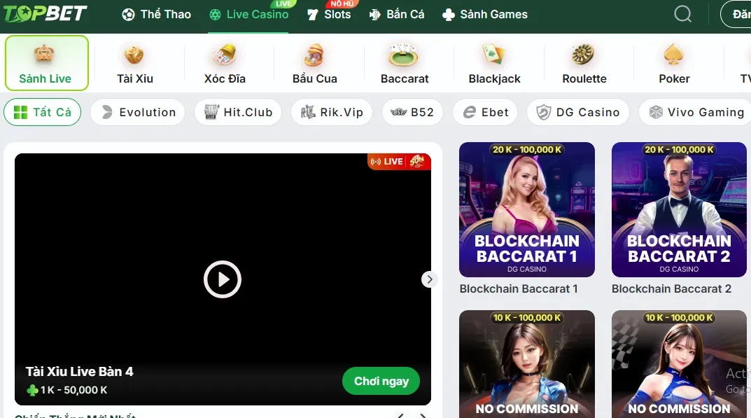 Tài xỉu Topbet hiều sảnh chơi và chế độ chơi dễ thắng